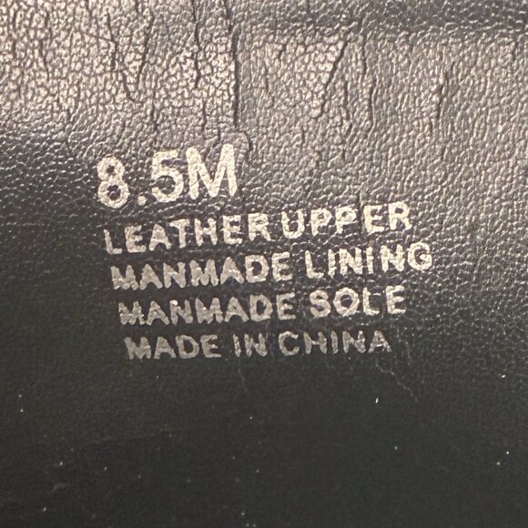 Gianni Bini Oxford Heels Womens 8.5 Black Leather Suede Ribbon Tie Whimsey Goth - Picture 4 of 10